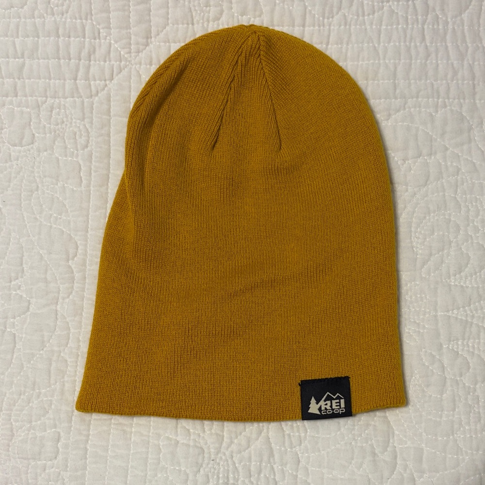 REI Mustard Yellow Beanie